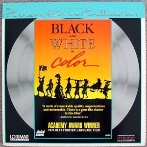 "BLACK AND WHITE IN COLOR"-JEAN CARMET-J DUFILLIO/12" LASER DISC MOVIE/X PLY/NEW