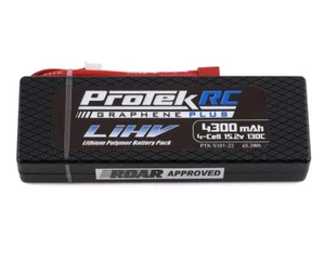 ProTek RC Graphene HV LCG LiPo Akku 4S 15.2V 4300mAh 130C mit T-Stecker ... - Bild 1 von 2
