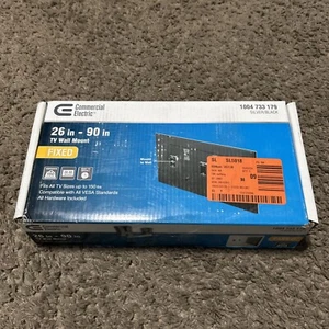 Commercial Electric Fixed Tv Wall Mount Lcd Led Plasma 26 In - 90 In Tvs Steel - Picture 1 of 5