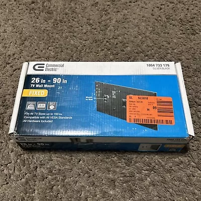 Commercial Electric Fixed Tv Wall Mount Lcd Led Plasma 26 In - 90 In Tvs Steel - Image 1 of 4