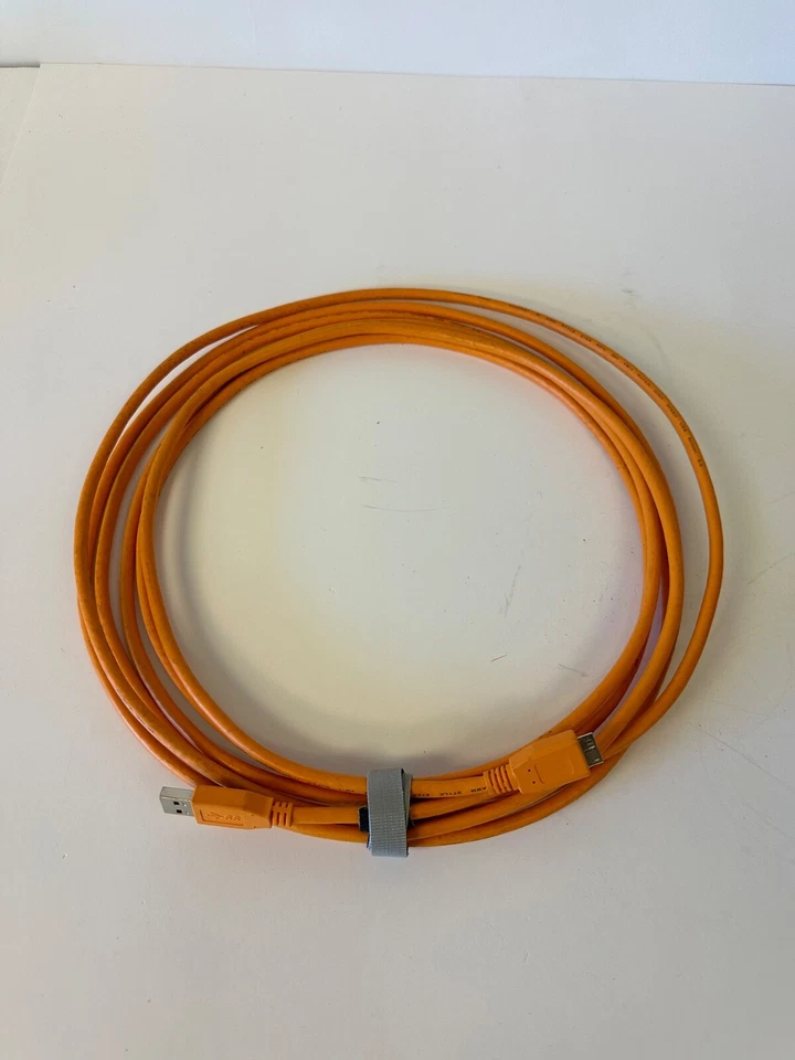 Tether Tools TetherPro USB 3.0 Male Type-A to USB 3.0 Micro-B Cable 15' Orange - Image 1 of 1