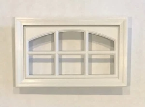 Garage Window Kit w/ Cascade White Insert & Frame 2" Thick Steel Back Doors - Picture 1 of 7