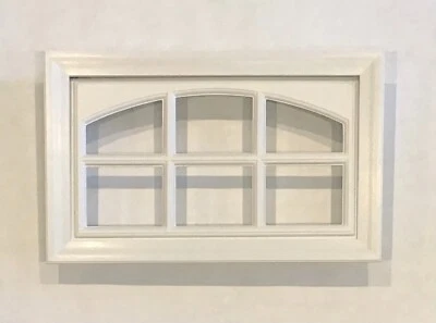 Kit de ventana de garaje con inserto blanco en cascada y marco puertas traseras de acero de 2" de espesor Foto 1 de 4