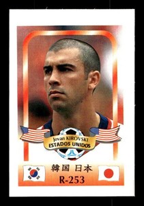 #RS487 JOVAN KIROVSKI Rare 2002 Foreign Soccer Card FREE SHIP