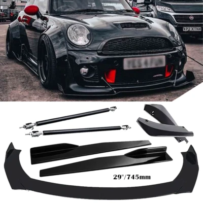 Front Rear Bumper Lip Spoiler Splitter+ Side Skirt For Mini Cooper Paceman Foto 1 de 4