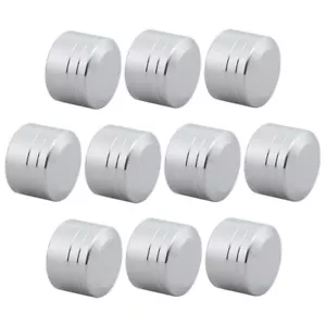 10x Chrome CNC Inner 9mm Schrauben Motorcycle Bolt Topper Cap Cover For Harley - Picture 1 of 12