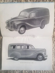 (1957) Austin A40 Models Anleitungsheft für Betrieb und Wartung - Bild 1 von 11