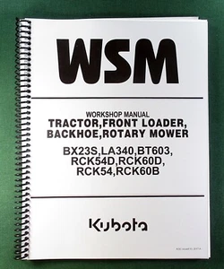 Kubota BX23S Workshop Manual: 511 Pages Full Color & Protective Covers! - Bild 1 von 1
