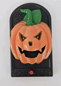 Halloween SCARY Pumpkin DoorBell Spider Tongue Spooky Phrases- ** SEE VIDEO!** - Picture 1 of 3
