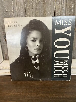 JANET JACKSON - Miss You Much 1989 Vinyl 12" Single • You Need Me — 第 1/4 张图片