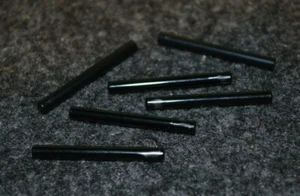 6 ~ #4 Black Round Rod Brick Bricks ~ Lego ~ NEW - Picture 1 of 1