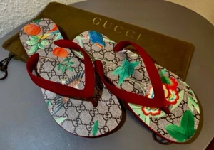 Gucci. Flip Flops. Gucci GG. Floral Bloom. Sandalen. Sehr Schön! - Bild 1 von 9