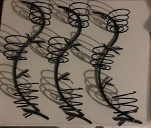 Metall Wand Kerzenhalter Wandleuchter Set 3 Curvy/Twist Metall Wandbild Wohndeko - Bild 1 von 3