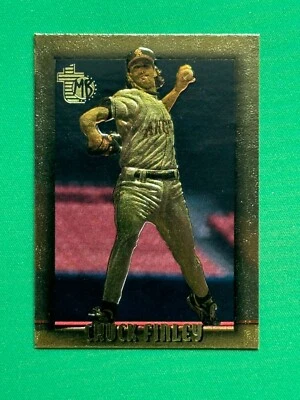 1995 Topps Embossed Baseball #48 Chuck Finley Golden Idols Parallel - Image 1 of 2