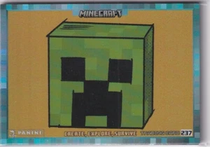 Panini Minecraft 3 Create, Explore, Survive Trading Card No. 237 Creeper Holo - Picture 1 of 2
