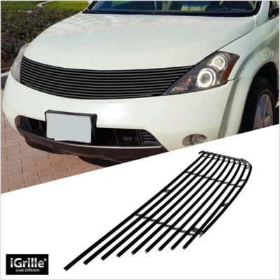 Fits 2003-2008 Nissan Murano Main Upper Black Billet Grille Grill Insert - Image 1 of 4