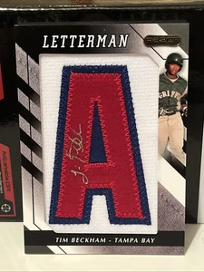 2008 Razor Autograph Letterman Tim Beckham Tampa Bay Rays - Picture 1 of 2