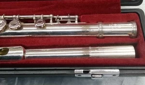 Yamaha YFL-31 Sterling Silver Flute Head Tube Flute w/ Hard case Tested Used Jp - Picture 1 of 11
