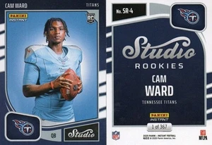 CAM WARD 2025 Panini Instant STUDIO ROOKIES RC SP TENNESSEE TITANS PR/367 🔥 - Imagen 1 de 1
