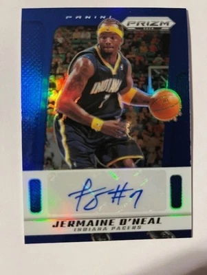 2024-25 Panini Prizm Deca Jermaine O'Neal Blue 7/35 Auto  Pacers - Image 1 of 2