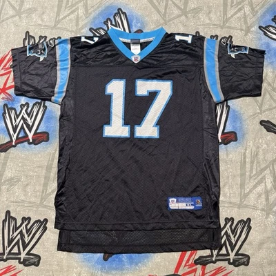 Camiseta Jake Delhomme #17 Carolina Panthers Reebok Alternate Youth XL (18/20) - Imagem 1 de 4