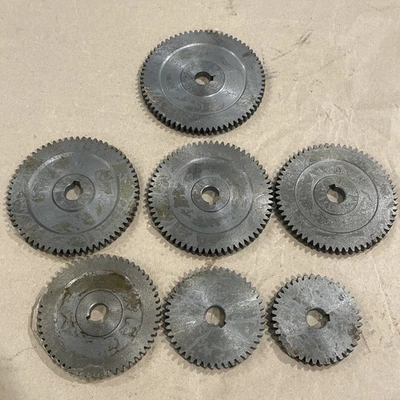 7-Pc Metal Gear Set Mini Lathe Cutting Machine T70, T65,T63,T60,T55,T45,T40 - Image 1 of 4