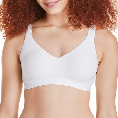 Sujetador elástico sin costuras Hanes ComfortFlex Fit blanco talla 3X para mujer Foto 1 de 4