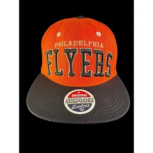 NHL Philadelphia Flyers 2 Tone Orange/Black Retro Snapback Cap Hat NEW - Picture 1 of 10