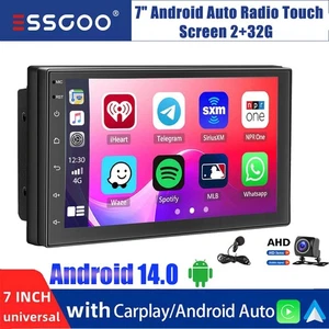 7" Double 2 Din Android 13 Carplay Touch Screen Car Stereo Radio GPS WIFI 2G+32G - Picture 1 of 13