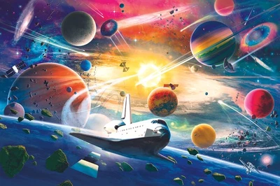 Space Exploration Galaxy Puzzle For Adults And Kids | 1000 Piece Jigsaw Puzzle - Image 1 of 4