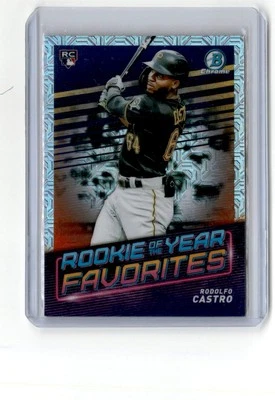 2022 Bowman #ROYF-12 Rodolfo Castro Rookie of the Year Favorites Mojo Refractor - Image 1 of 2