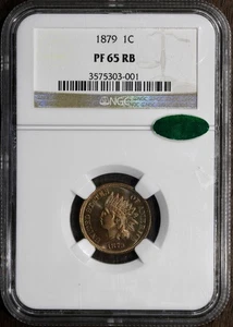 1879 (PF65 RB CAC) Proof Indian Head Cent 1C IHC NGC - Great Contrast - Picture 1 of 4