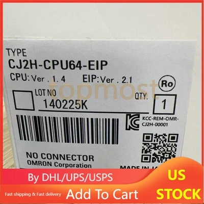 OMRON CJ2H-CPU64-EIP PLC 2 CPU units Module industrial equipment in Box New - Image 1 of 3