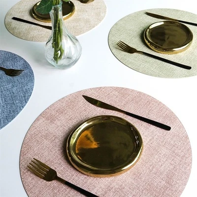 33cm Round Mats Elegant Dining Decor Heat Insulation Mats Casual Dining - Image 1 of 4