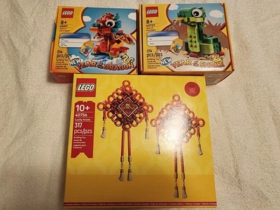 LEGO Año Nuevo Chino Paquete 40611, 40707, 40756 Nuevo Precintado Foto 1 de 4