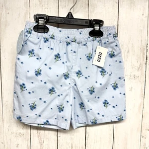 Hill House Shorts Kids Size 5/6Y Blue Ditsy Floral Pocket Elastic Waist NWT - Picture 1 of 5
