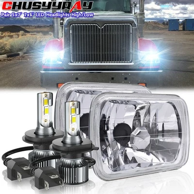 FIT International Harvester 9900 9200 9400i 4700 4800 7x6 5x7 inch LED Headlight - Image 1 of 4