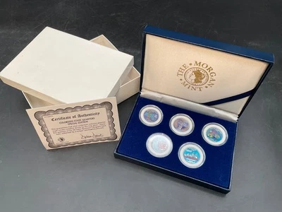 2000 Morgan Mint 5 Statehood Colorized Quarter Dollars Special Edition W/COA - Image 1 of 4