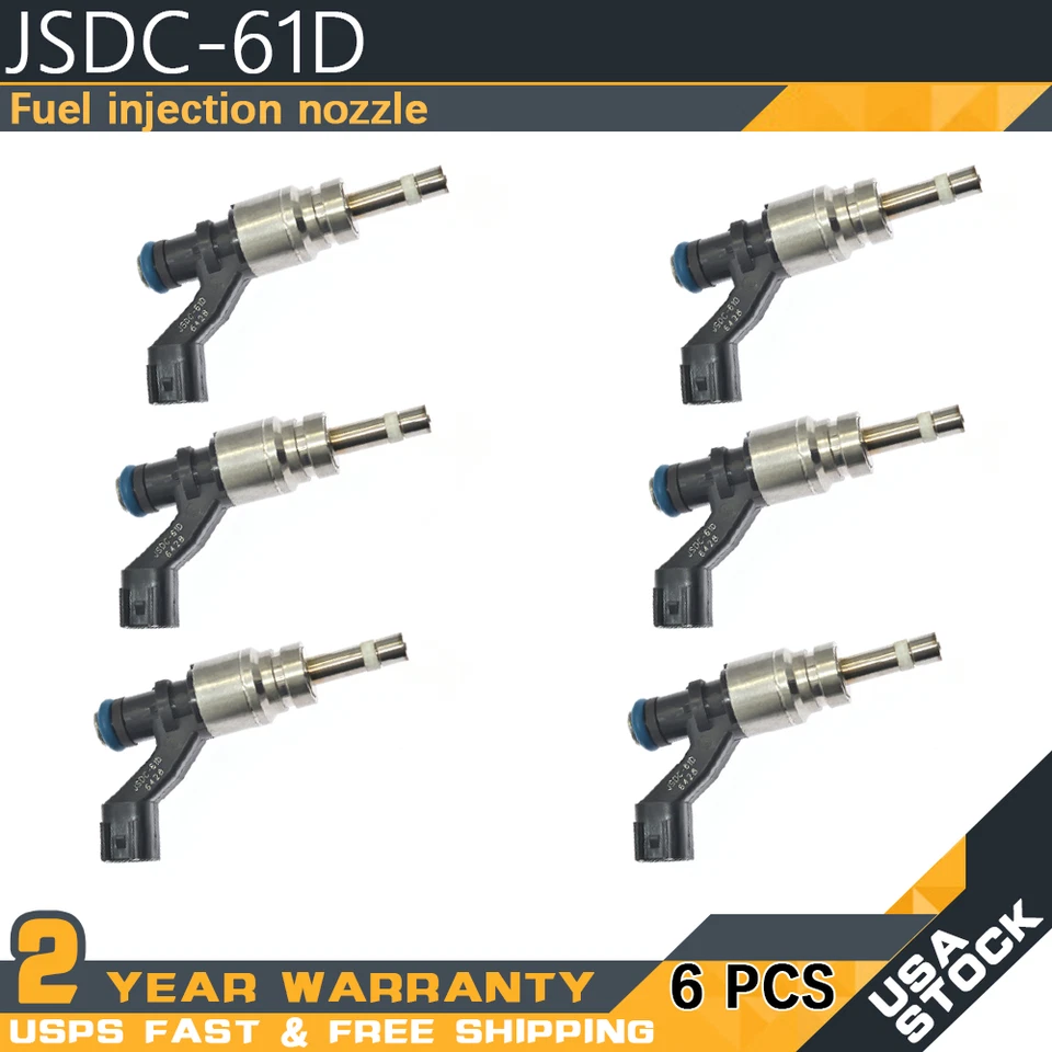 6pcs Fuel Injector JSDC-61D For Isuzu FTR NPR-HD NPR-XD NQR NRR FVR 8982545062 - Image 1 of 4