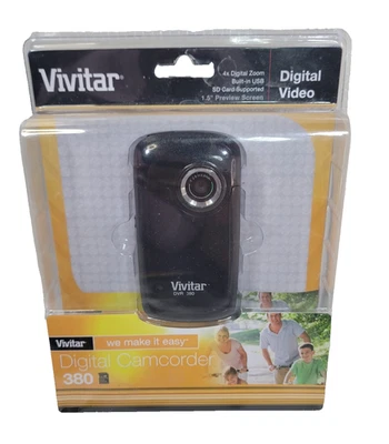 Vivitar DVR 380 Digital Camcorder USB 4x Digital Zoom Pocket Video Camera New - Image 1 of 3
