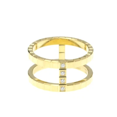 Anillo de diamantes Chopard Ice Cube oro amarillo 827006 (18 quilates) diámetro de moda... BF587496 Foto 1 de 4