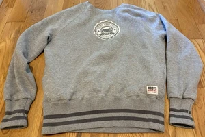 Roots Canada Sweatshirt Herren mittelgrau Rundhals Pullover Logo fällt klein aus Shirt - Bild 1 von 9