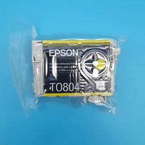 Epson T0804 Yellow Ink Cartridge Genuine OEM – Brand New, Sealed - Picture 1 of 1