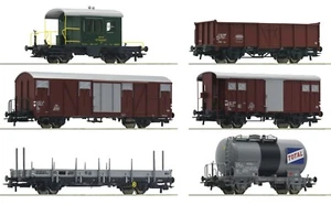 HO Scale Wagons - 76051 - 6 piece goods wagon set "Gotthardbahn", SBB - Picture 1 of 1