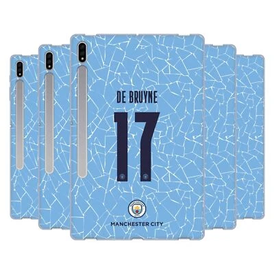 MAN CITY FC 2020/21 PLAYERS HOME KIT GROUP 1 SOFT GEL CASE FOR SAMSUNG TABLETS 1 - Image 1 of 4