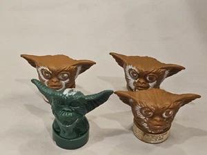 Lot Of 4 Vintage Topps Gremlins Plastic Candy Containers Gizmo - Picture 1 of 5