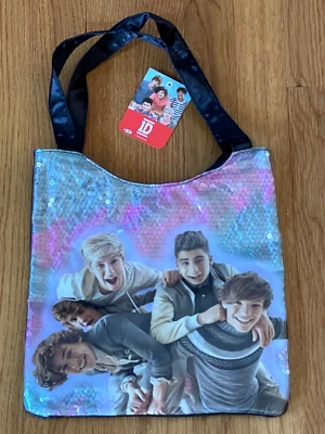 2013 1D One Direction Sequined Tote Bag Purse Liam Louis Harry Zayn Niall NWT - image 1 of 4