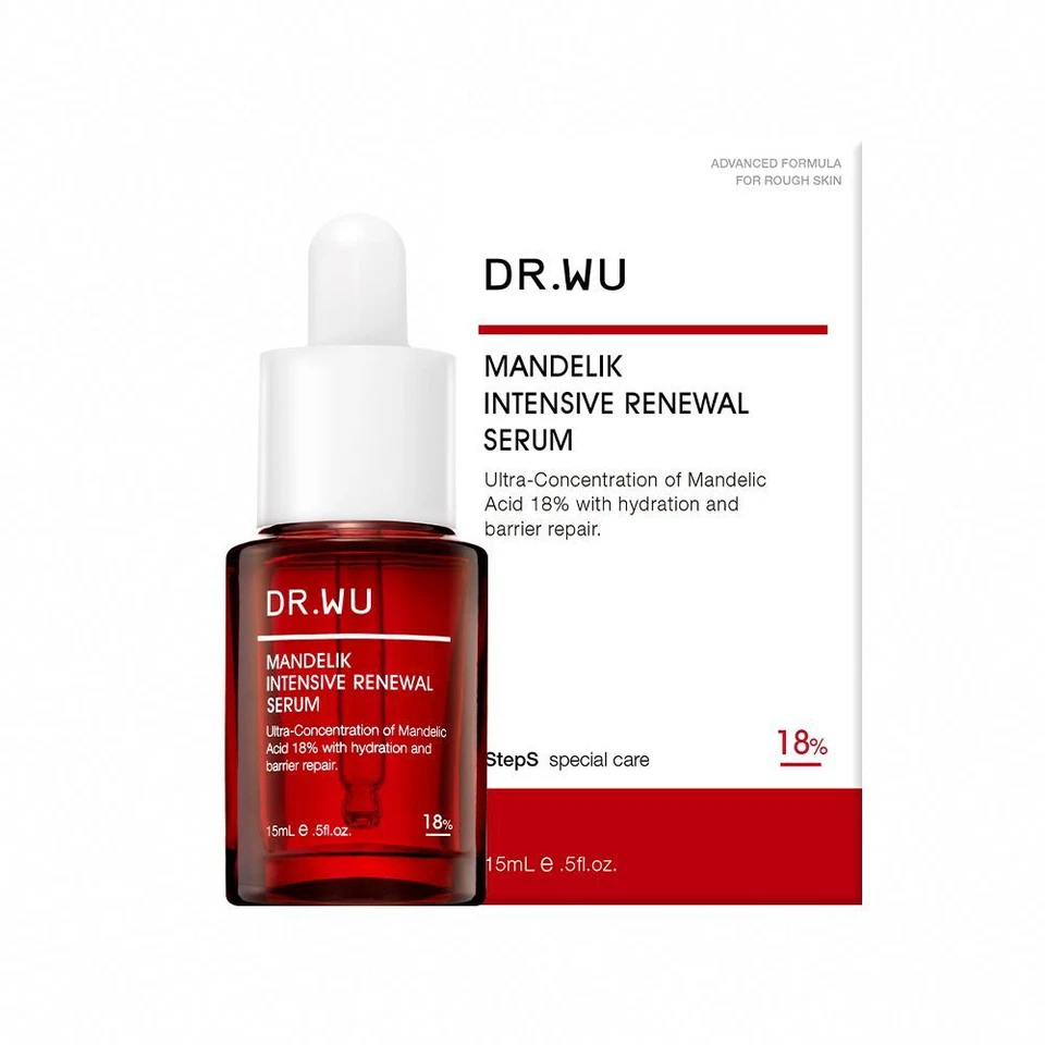 Dr. Wu Mandelik Intensive Renewal Serum with Mandelic Acid 18% 15ml RED Bottle - Image 1 of 1