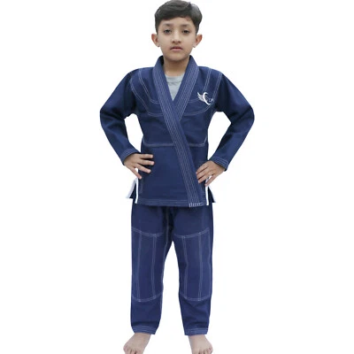 BJJ Gi Children Brazilian Jiu Jitsu Suits Uniforms Kimono MMA Grappling - Image 1 of 2