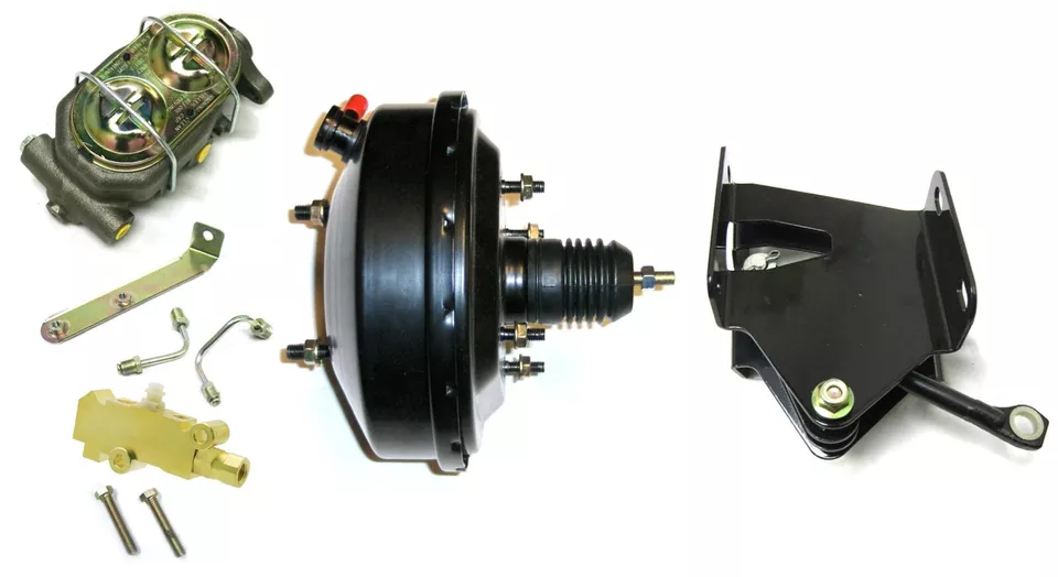 Fits 1974 1986 Jeep CJ 9" Power Brake Booster Conversion Kit Valve Drum Drum CJ7 - Image 1 of 2